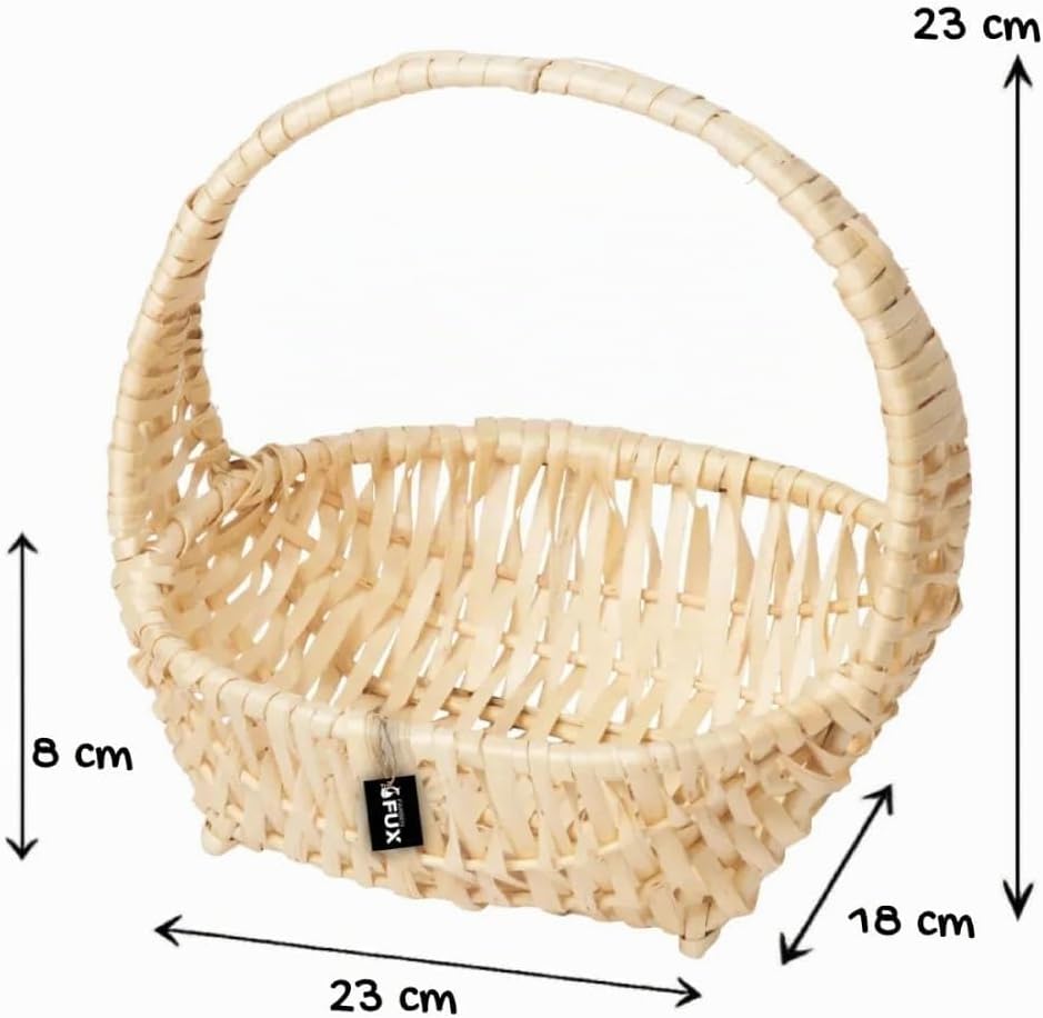 Gift Basket Set Willow Light Braided Handle Baskets Pack of 5 Gift Baskets – Bild 2