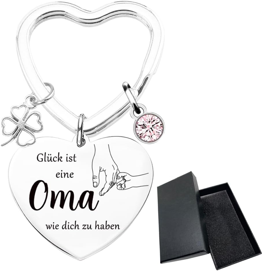 Tecreo Grandma Gift Lucky is a Grandma Like You to Have Key Ring Best Grandma Ever Jewellery Mother's Day Gift Birthday Gift from Granddaughter to Grandma – Bild 2