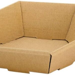 Pack of 25 Natural Corrugated Cardboard Gift Hamper Hampers – Hexagonal – 23cm x 19.5cm x 10.5cm