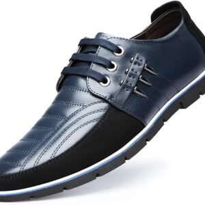 Asifn Men's Leather Shoes Loafers Casual Oxford Lace Up Business Classic Comfortable Luxury Driving Office Walking Moccasin British Fashion