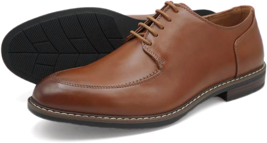 Finishing & Sewing Men's Moc-Toe Lace-Up Oxford Shoes – Bild 4
