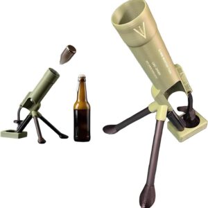 Beer Bottle Opener Mortar Design Automatic Bottle Cap Ejection with Push Mechanism, Funny Hands Free Bottle Opener for Home Bar, Party for Men, Ideal for Home Bar & Parties