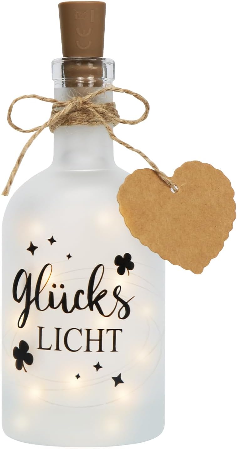 LED Bottle Light, Lucky Light, Bottle Lights with Saying, Illuminated Bottle Gift for Women, Lucky Light Decorative Light for Birthday, Wedding, Christmas, Personalised Birthday Gift – Bild 4