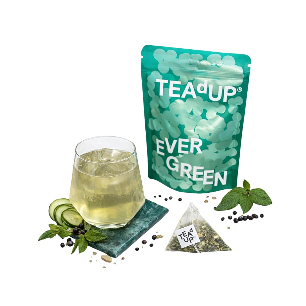 TEAdUP® Gin Botanicals Discovery Set - 20 BoozyBags for Gin & Tonic & Vodka - 4 Varieties (Cucumber Mint, Raspberry Chili, Lavender Rose, Coffee Cocoa) – Bild 4