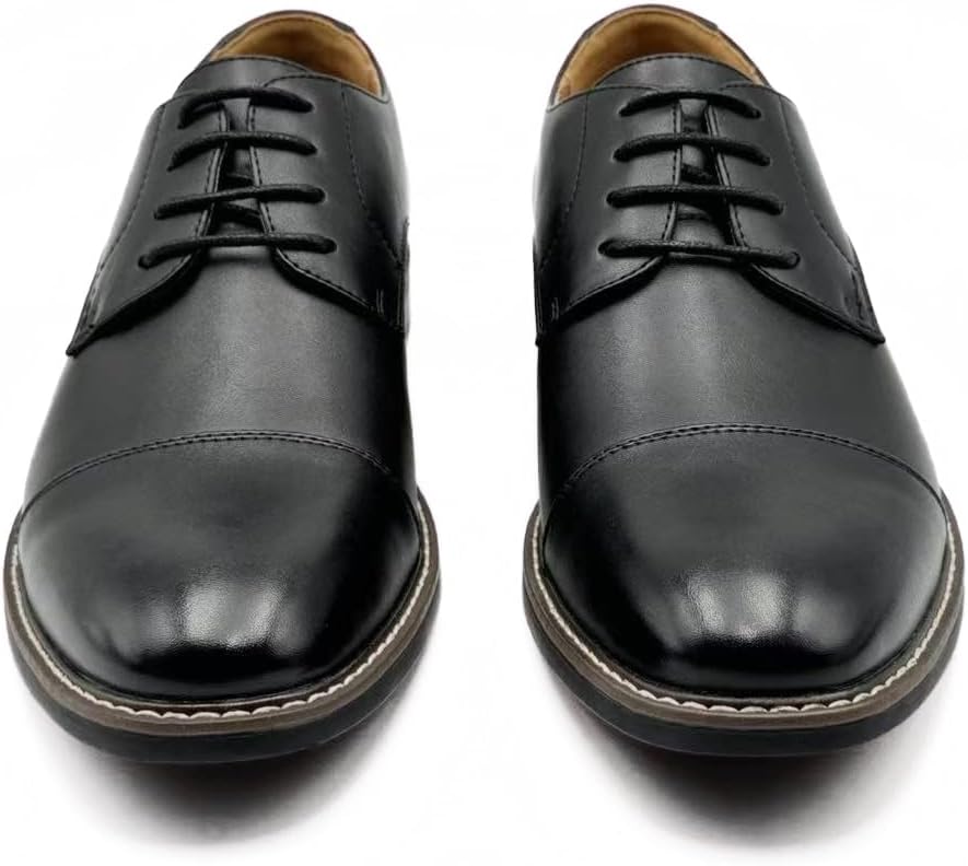 Finishing & Sewing Men's Oxford Lace Up Shoes with Caps – Bild 9