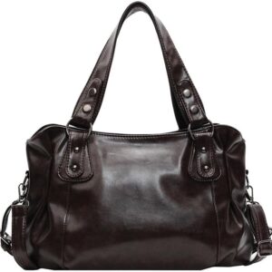 Women’s Handbag Hobo Handbag Shoulder Bag Shopper Made of PU Leather Women’s Bag Hobo Women’s Bag Shoulder Bag Bags Handbag for Women Mother Dark Brown