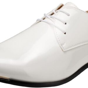 Men's Dress Shoes Wedding Derby Leather Shoes Lace-Up Oxford Shoes Tuxedo Patent Leather