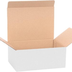 verpacking Gift Boxes White [Choice of Size and Quantity] Small Folding Boxes for Gifts, Jewellery, Sweets 170 x 120 x 70 mm, Pack of 10
