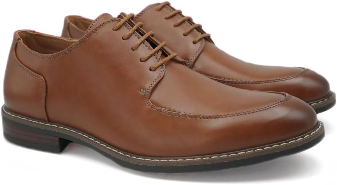 Finishing & Sewing Men's Moc-Toe Lace-Up Oxford Shoes – Bild 2