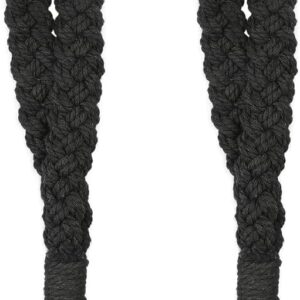 Aoksunova Pack of 2 Key Rings Macrame Bracelet Lanyard Women Key Chain Short Boho Lanyard