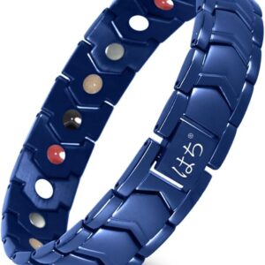 HAQI Men’s Magnetic Bracelet Health Energy Magnetic Therapy Arthritis Bracelet for Men Stainless Steel Jewellery