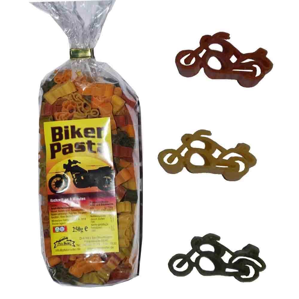 Biker Delicatessen Set - Motorcycle Pasta Made of Durum Wheat Semolina 250 g, Pasta Sauce 200 ml & Herb Mix 35 g - Gift Idea for Motorcyclists & Biker Fans – Bild 2