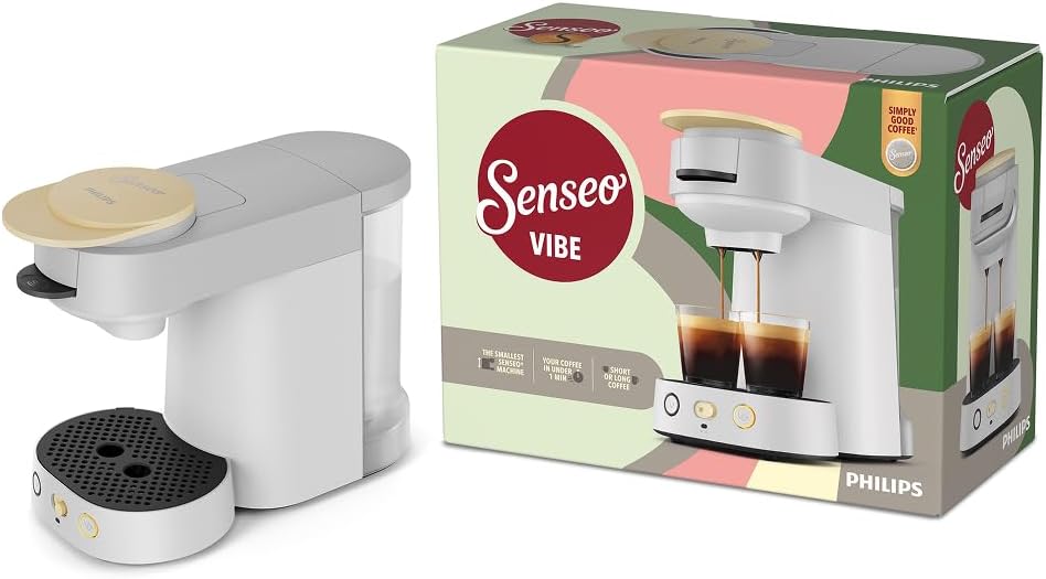 PHILIPS Senseo Vibe Compact Coffee Pod Machine, White, 2 Specialities – Bild 8