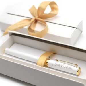 CustomDesign.Shop Personalised Metal Ballpoint Pen and Gift Box, Wedding, Christmas, Birthday, Valentine’s Day, Mother’s Day Gift
