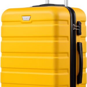 Coolife Medium Suitcase, 67 cm L, PC + ABS, Travel Suitcase with Spinner Wheels
