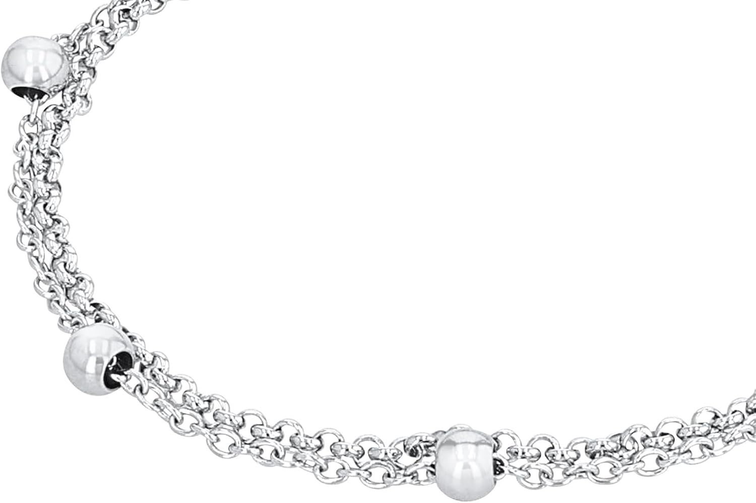 s.Oliver Women’s Bracelet. 925 Sterling Silver/Stainless Steel with Motif, Comes in Jewellery Gift Box – Bild 4