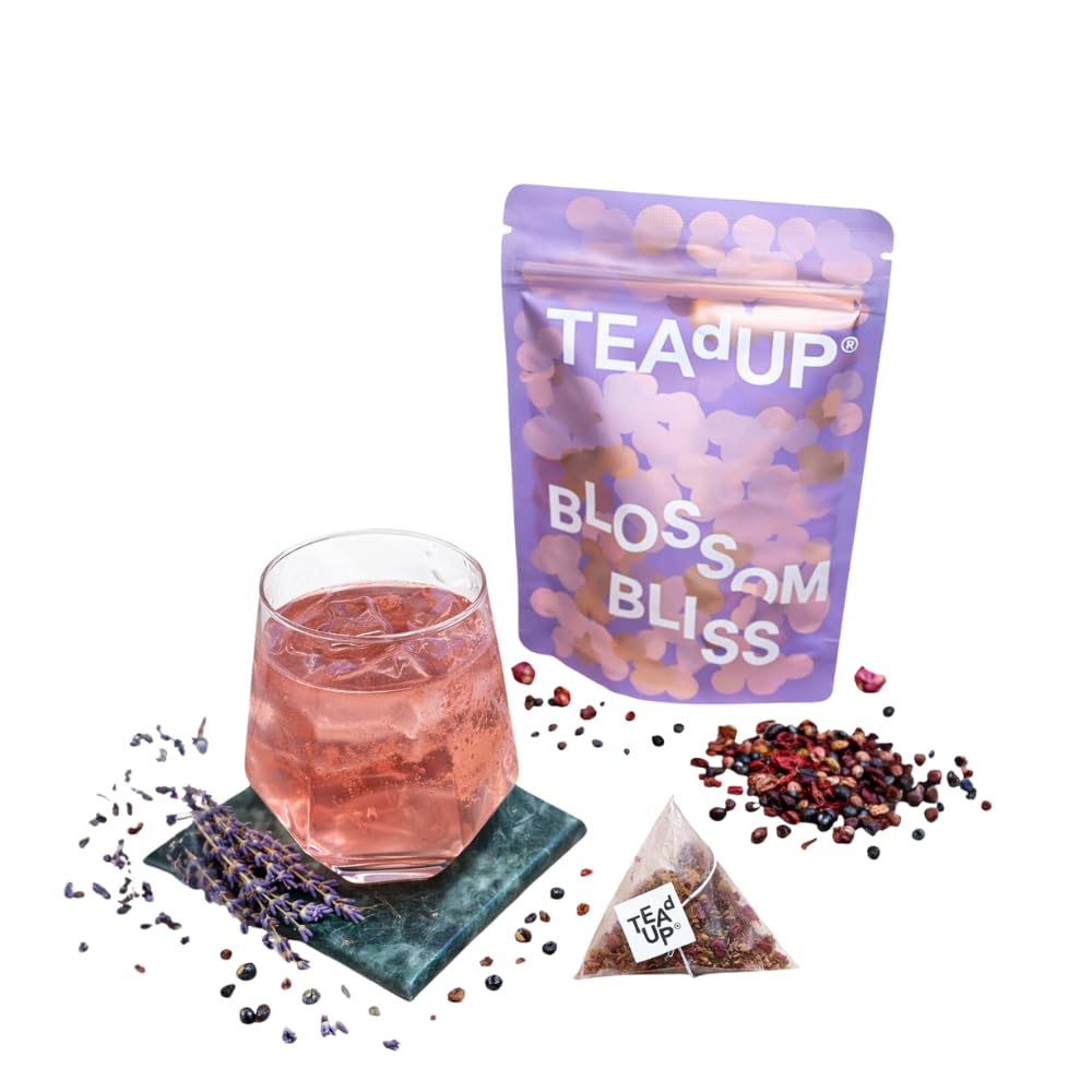 TEAdUP® Gin Botanicals Discovery Set - 20 BoozyBags for Gin & Tonic & Vodka - 4 Varieties (Cucumber Mint, Raspberry Chili, Lavender Rose, Coffee Cocoa) – Bild 6