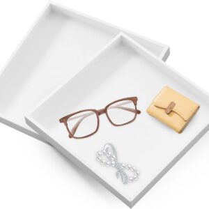 Set of 2 Decorative Trays, Square, Wooden Tray, Small