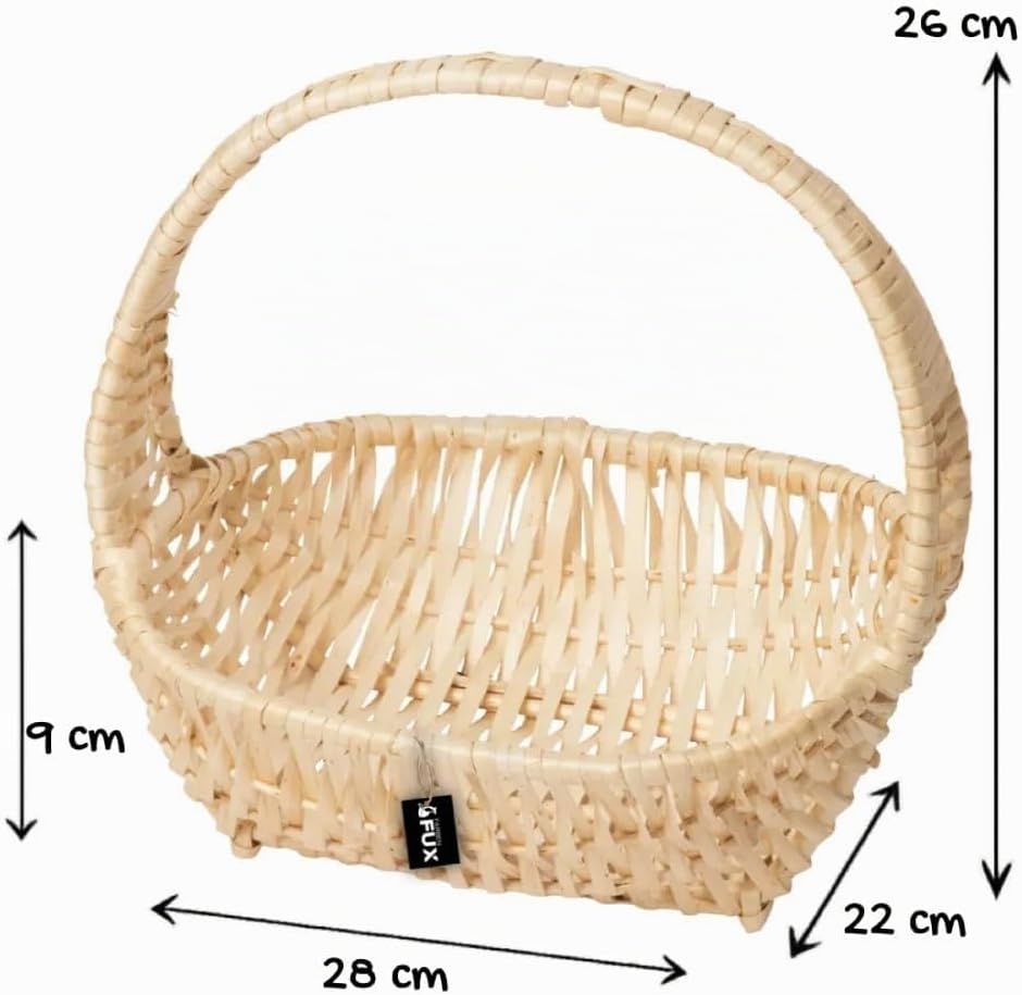 Gift Basket Set Willow Light Braided Handle Baskets Pack of 5 Gift Baskets – Bild 3