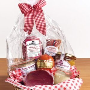 Gift Basket Gourmet Basket No. 2 Sausage + Ham, Hearty Gift Basket with North German Specialities, Delicatessen Sausage Basket, Gifts for Men and Women, Filled and Ready to Gift