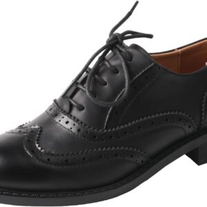 TMA EYES Women's Classic Lace-Up Comfortable Oxford Shoes, Suit Business Shoes