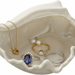 Ceramic Jewellery Bowl, Starfish Jewellery Tray, Shell Decorative Bowls (F)