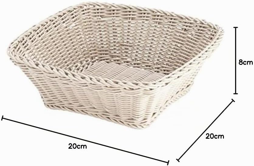 Westmark 02096310101 Square Basket 19 x 19 x 7.5 cm White