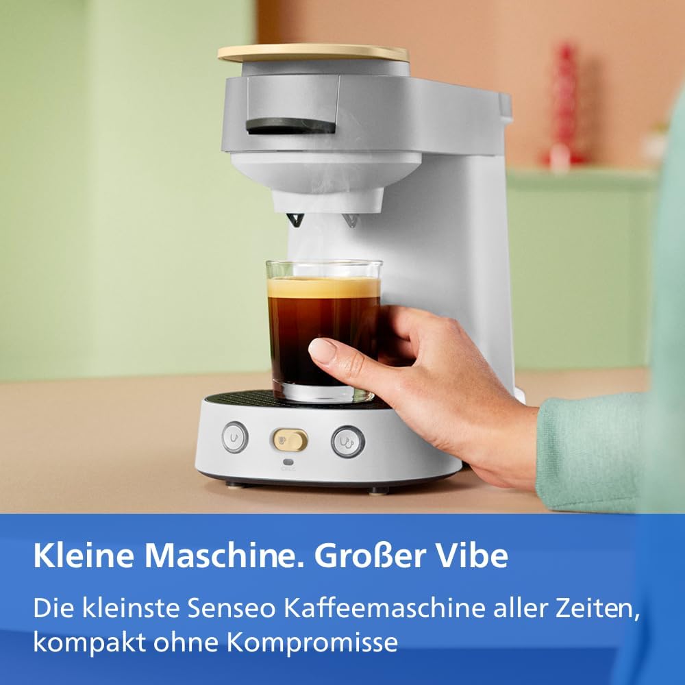 PHILIPS Senseo Vibe Compact Coffee Pod Machine, White, 2 Specialities – Bild 2