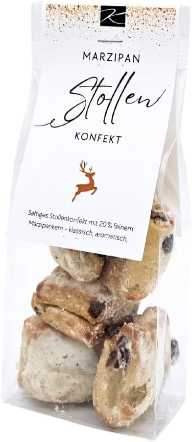 Lino Blue Gift Set - 3 Gift Boxes with Williams Christmas Pear Brandy, Mulled Must, Honey, Almonds, Stollen Confection & Confectionery - Enjoyment Worlds Kasberger Delicatessen Gift – Bild 6
