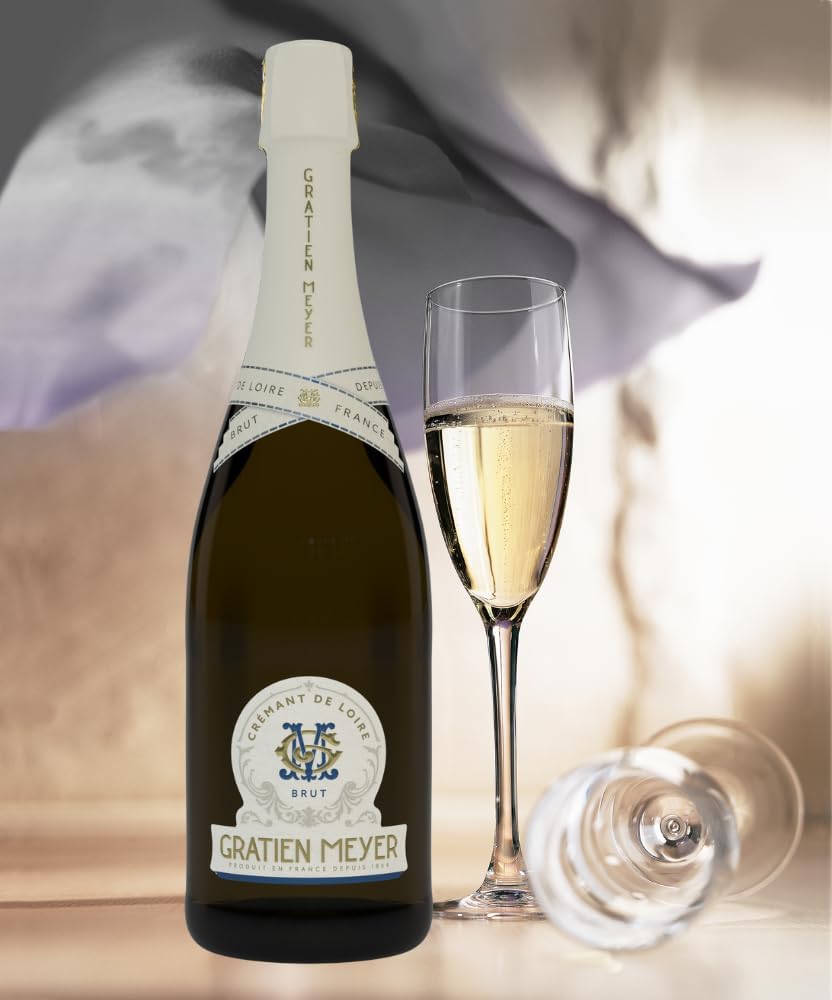 Gratien & Meyer Crémant de Loire A.O.C Brut (1 x 0.75l) Fine French Sparkling Wine - Champagne Level Cremant - Fresh Fruity, Traditional Bottle Fermentation – Bild 2