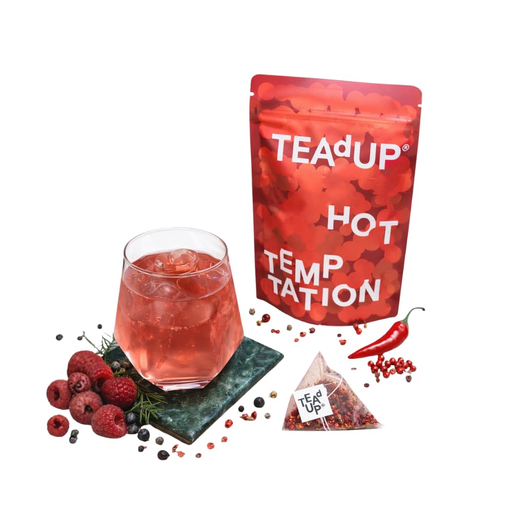 TEAdUP® Gin Botanicals Discovery Set - 20 BoozyBags for Gin & Tonic & Vodka - 4 Varieties (Cucumber Mint, Raspberry Chili, Lavender Rose, Coffee Cocoa) – Bild 3