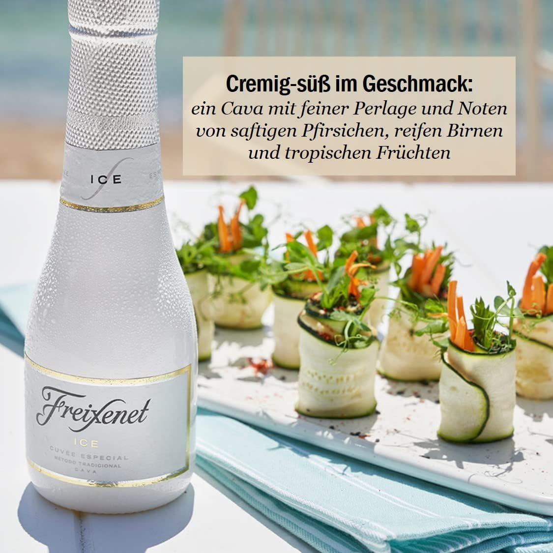 Freixenet ICE Cava (3 x 0.2 l) - Semi-dry, creamy sweet in taste with fresh nuances and aromas of tropical fruits, made according to the method of traditional bottle fermentation – Bild 6