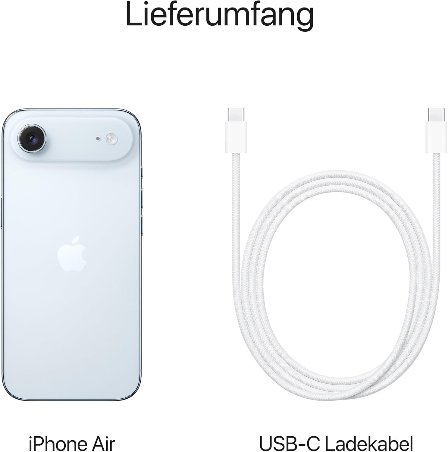 Apple iPhone Air 1 TB: Thinnest iPhone Ever, 6.5 Inch Display with ProMotion up to 120 Hz, Strong A19 Pro Chip, Centre Stage Front Camera, Battery for All Day, eSim; Sky Blue – Bild 6