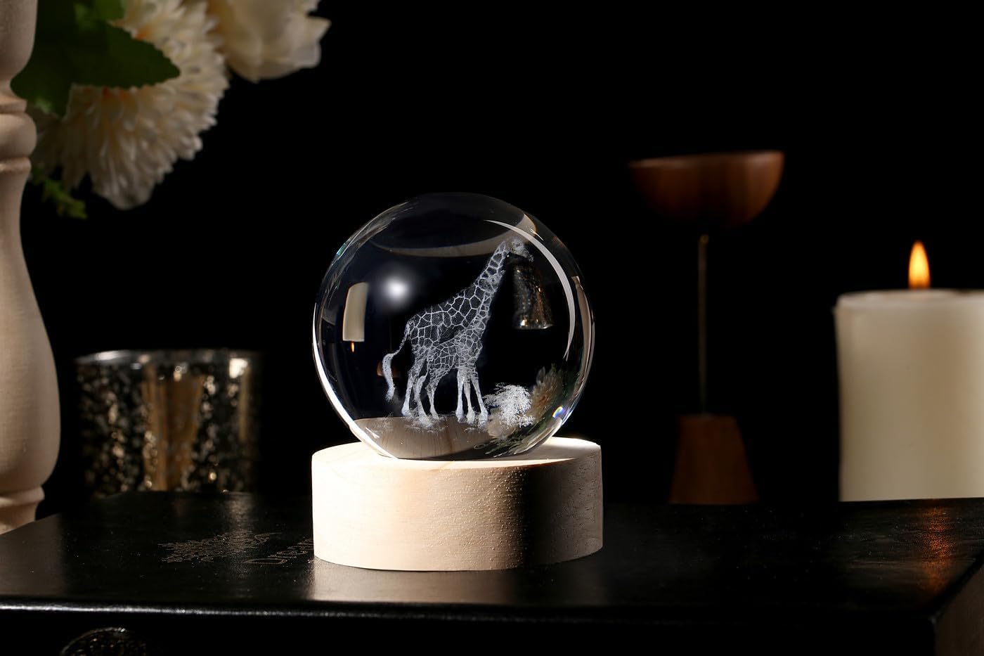 60mm Giraffe Glass Ball Decorative Animal Crystal Ball Giraffe – Bild 5