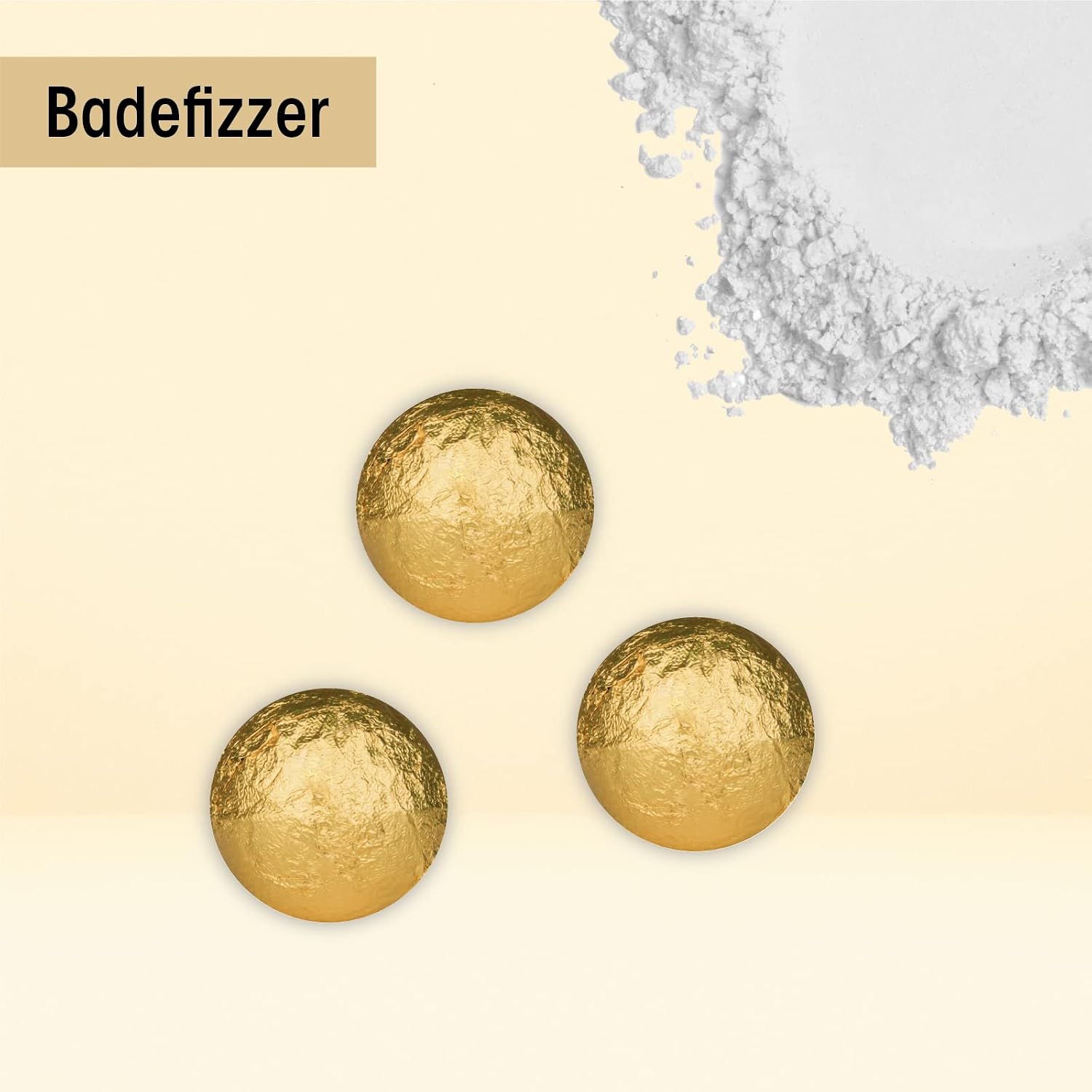 Accentra Luxury Bath Set in Glitter Pump in Gold with Vanilla Almond – Bild 7
