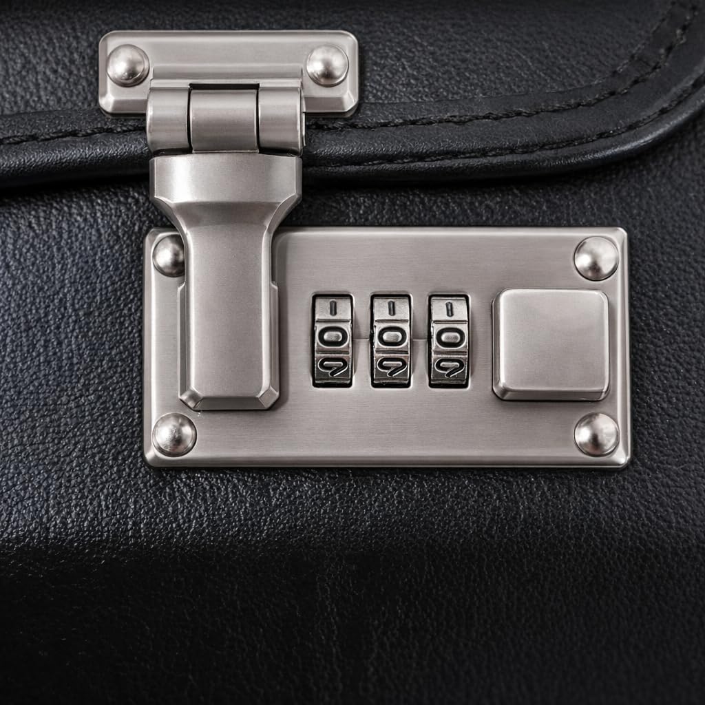 Alassio - 92301 SILVANA - trolley pilot case, wheeled, imitation leather, black – Bild 8