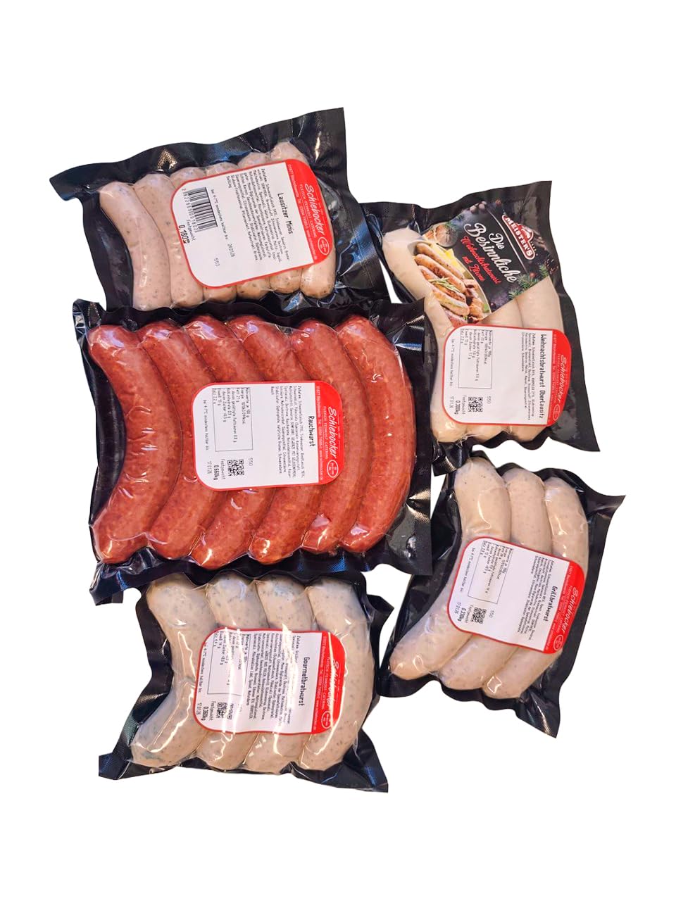MEISTER'S Grill Package Bratwurst, Cheese Sausage, Smoked Sausage Debrecziner, BBQ Bratwurst without Bowels, Christmas Market Barbecue Sausage, Rusted Sausage in Food Package for Grilling and Roasting – Bild 2