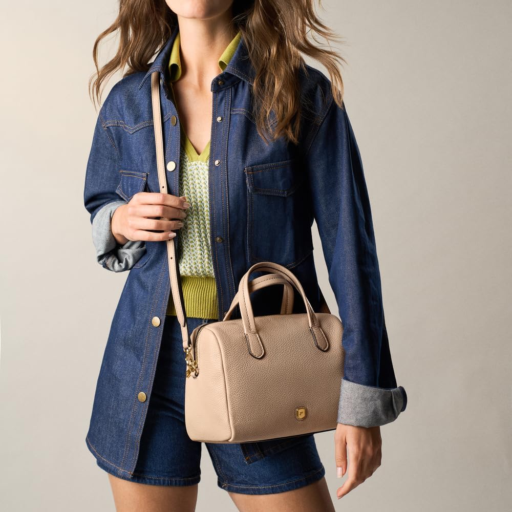 Fossil Lainey Leder Satchel Tasche für Damen – Bild 2