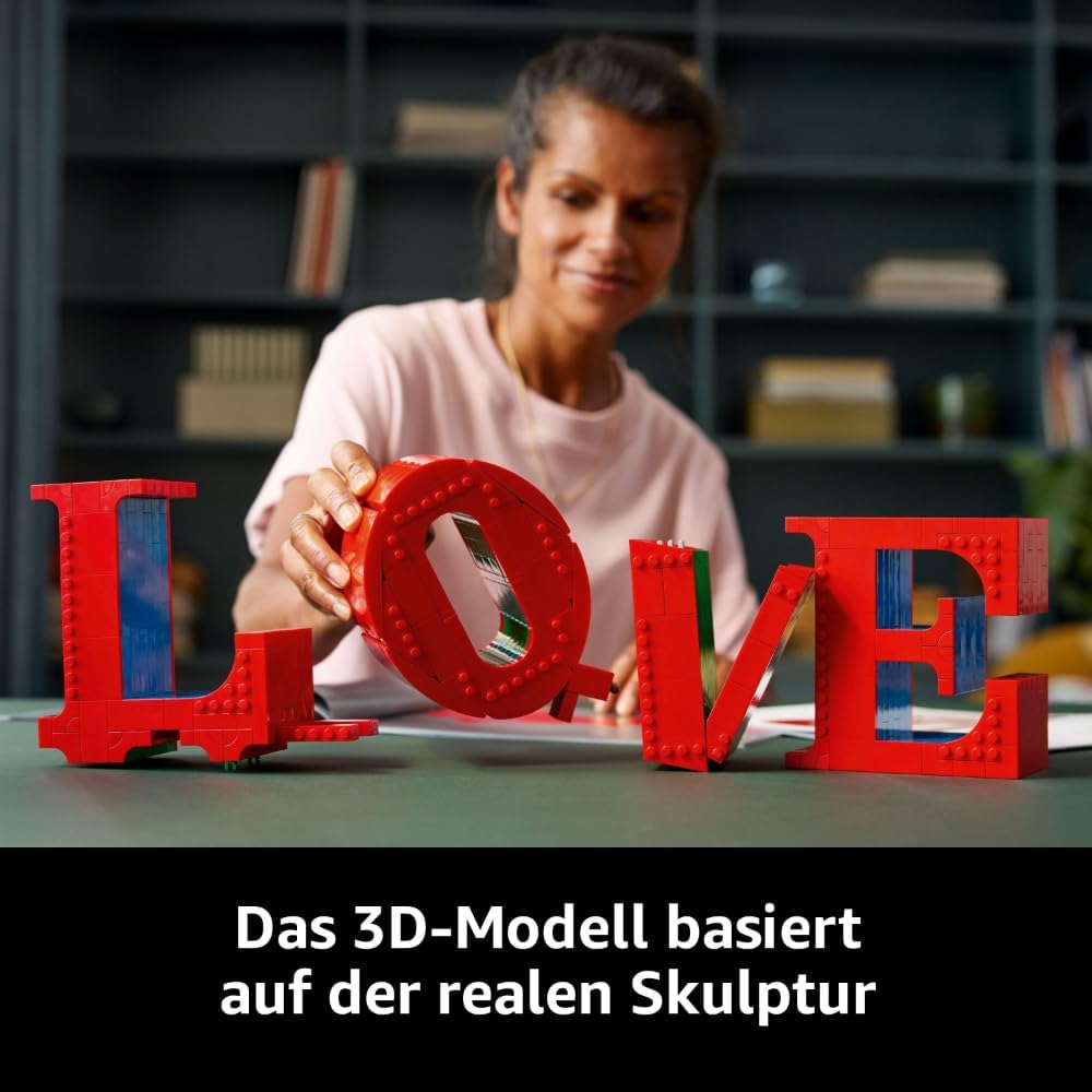 LEGO Art Love - Model Making for Adults - Decorative Art Object for Building - Creative Activity for Women and Men - Gift Idea for Couples - 31214 – Bild 4