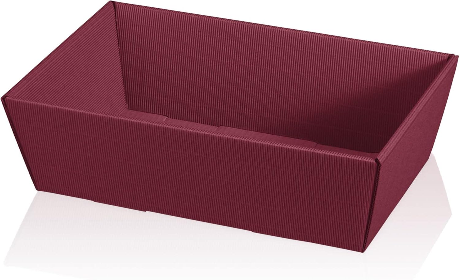 25 x Gift Baskets 330 x 190 x 110 mm Open Wave Red Bordeaux – Bild 3