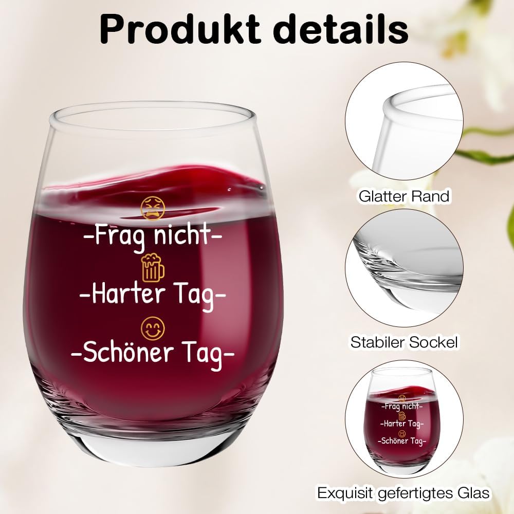 Funny Gifts Wine Glasses Funny Gifts for Men Women Funny Men Gifts Fun Gifts Birthday Gift Fun Unusual Gift for Colleagues Friends Bride and Groom Dads – Bild 3