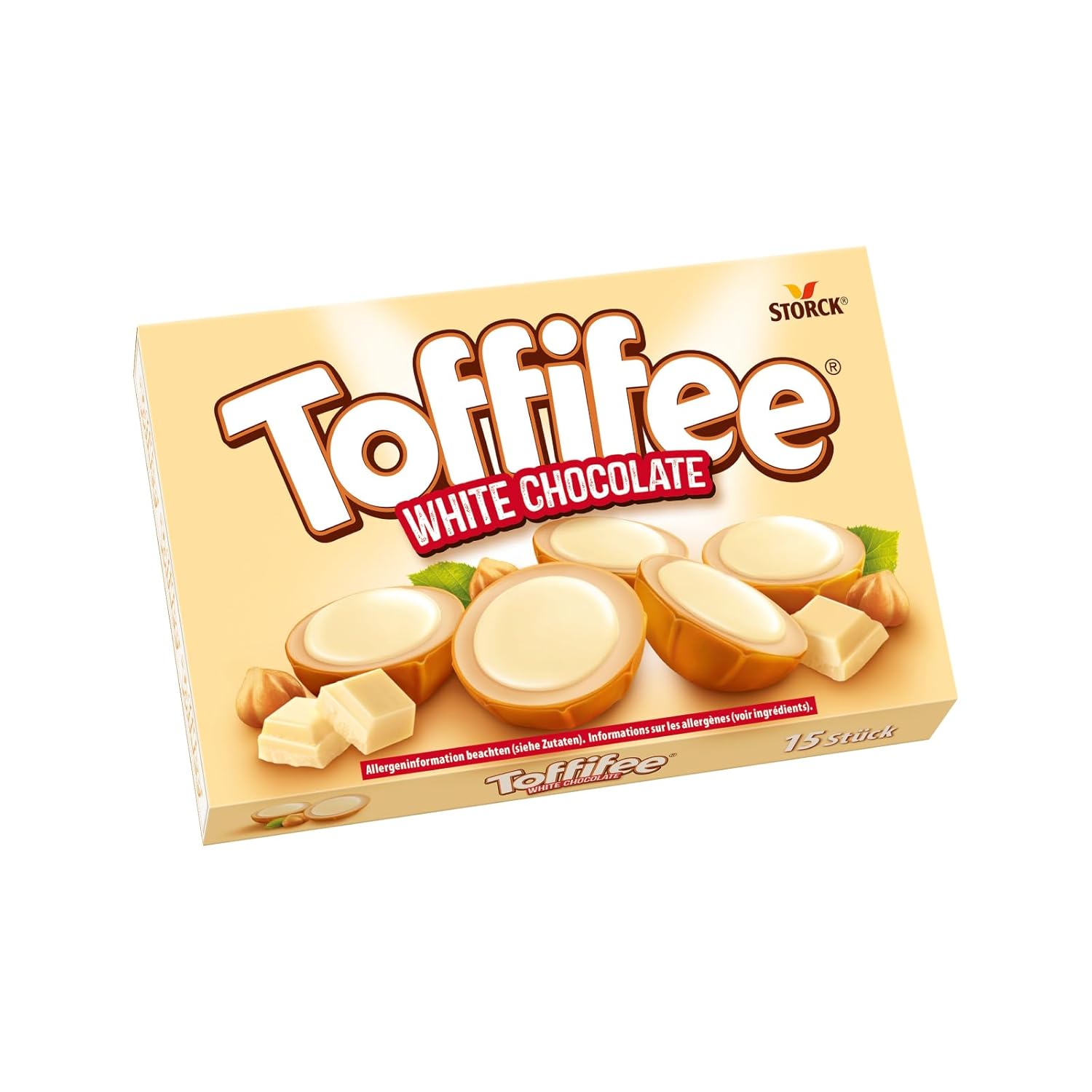 Toffifee White Chocolate, Candy with Hazelnut & Caramel - 1 x 125 g