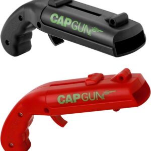 Bottle Opener Gun, Cap Gun, Pack of 2, Funny Shot Bottle Opener with Cap Launch, Beer Gifts for Men, Dad, Husband, Party Bar Accessories for Home