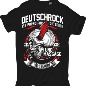 Men's T-Shirt German Rock Free Krawall Band German Music Skull