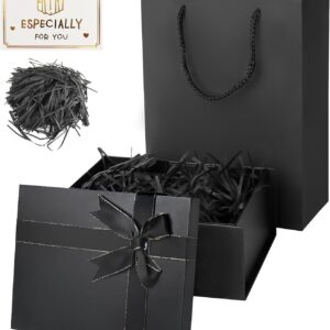 ZUYIST Black Birthday Gift Box with Lid