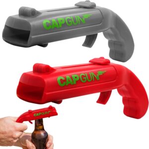 Bottle opener gun, beer gifts for men with cap launch