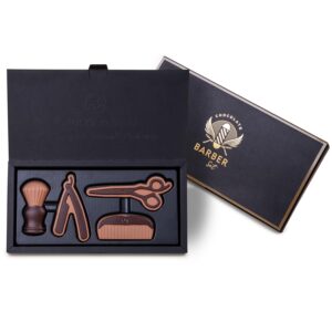 CHOCOLISSIMO Chocolate Shaving Set, Father's Day Gift Razor, Chocolate Shaving Remnant Men, Shaving Utensils Funny Father's Day Gift for Men, Dad, Dad