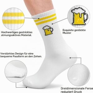 Cadimus Funny Socks Men, Black Camping Socks, Creative Gifts for Men, Gift for Camper, Birthday, Father’s Day, Valentine’s Day, Funny Accessories for Christmas