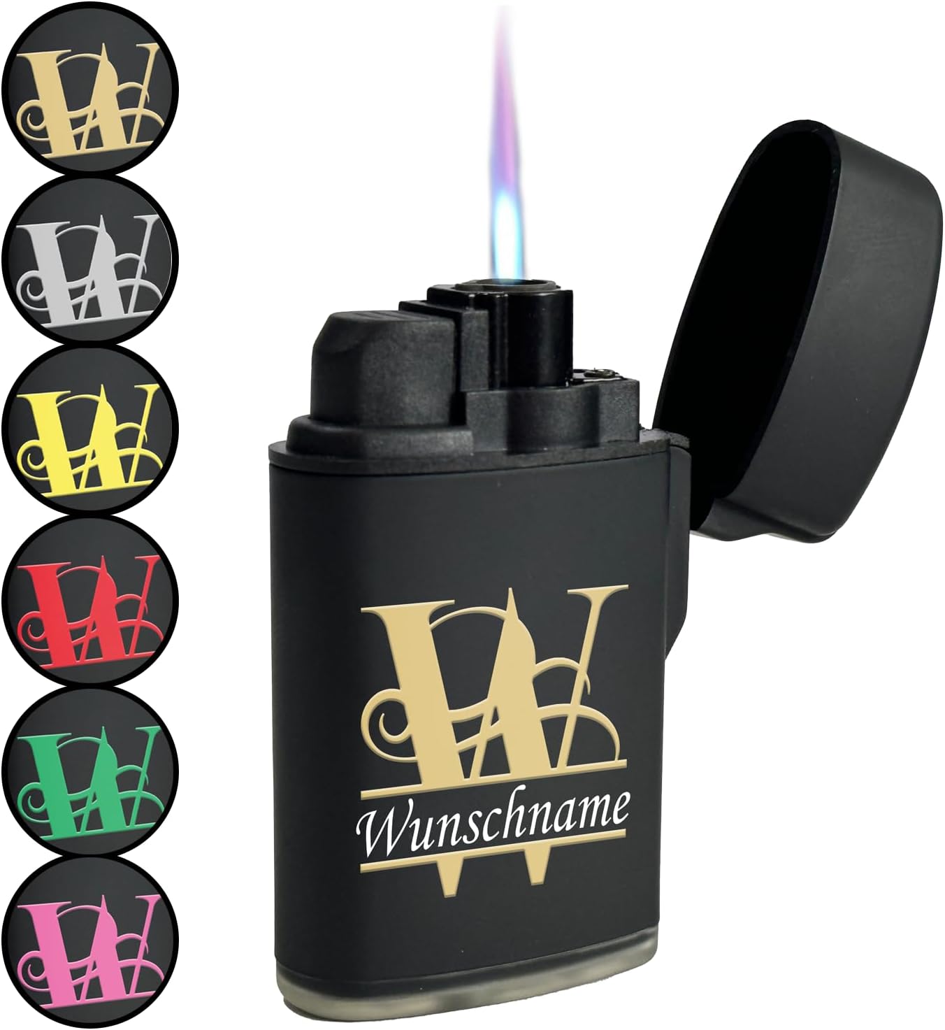 Windproof Lighter Personalised with Name & Initials UV Print