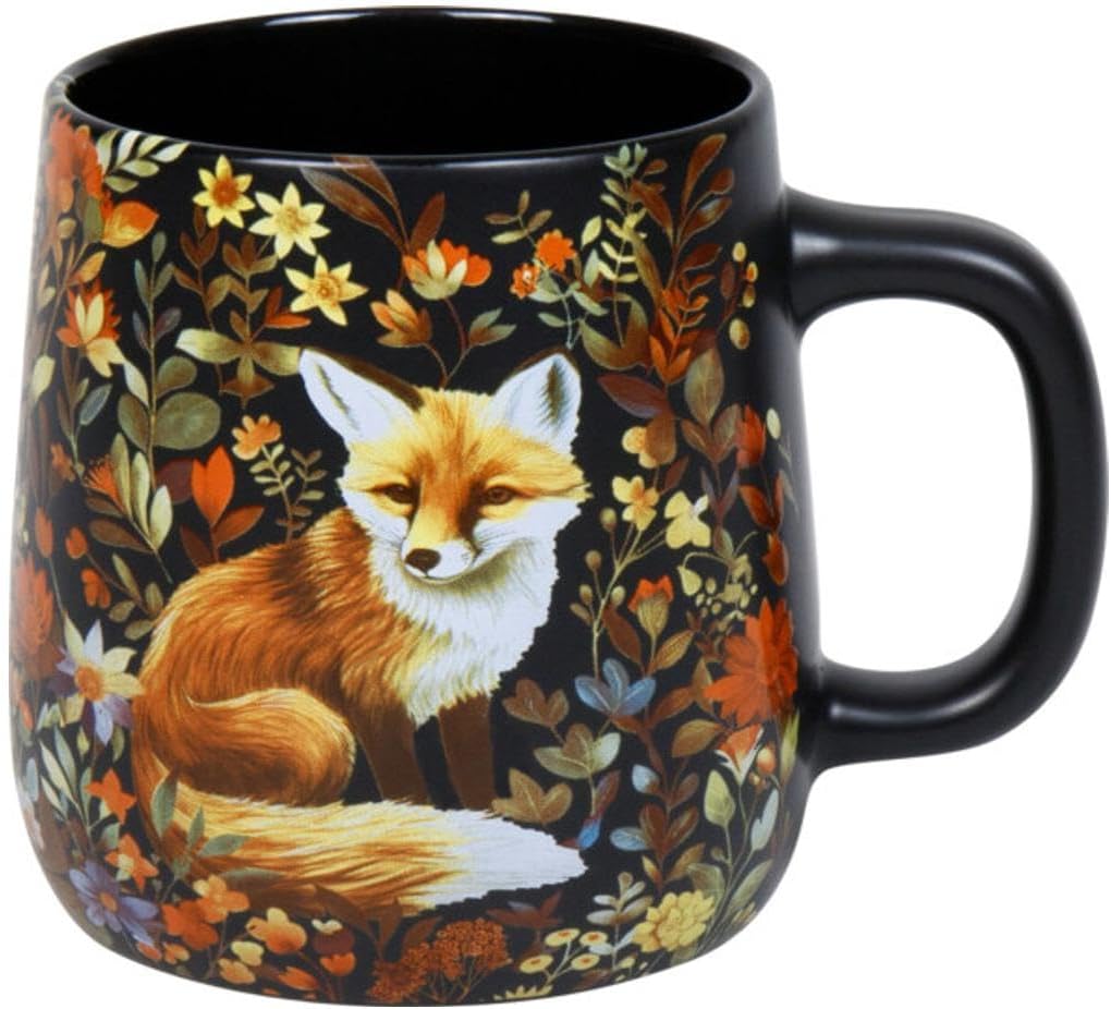 Coffee Mug Set of 2 Forest Wildlife - Coffee Cups in Wild Animal Design - Cups Set for Coffee, Tea & Cocoa Coffee Cups Gift Set for Animal Friends & Nature Lovers – Bild 2